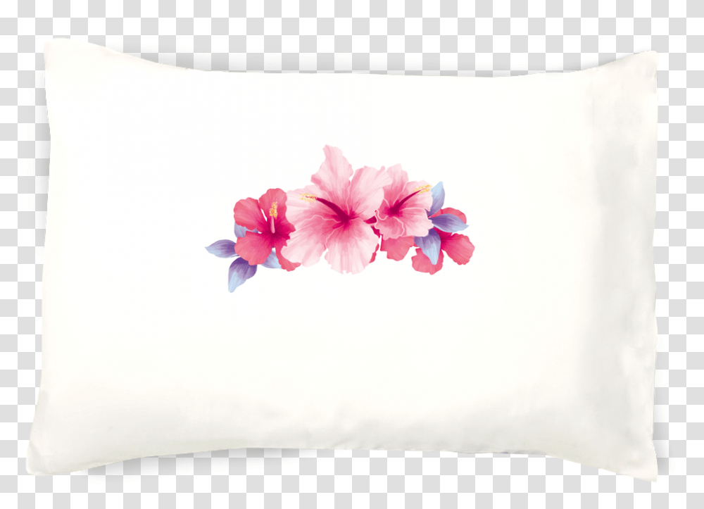 Floral Crown Do It Yourselfie Flower Crown Pillowcase Hawaiian Hibiscus, Cushion, Plant, Blossom Transparent Png