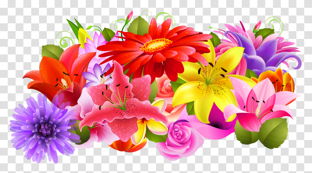 Floral Decor Clipart Format Flowers Hd Transparent Png