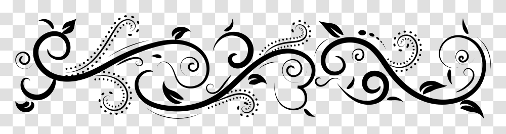 Floral Decoration Clip Flower Clipart Black And White, Gray, World Of Warcraft Transparent Png