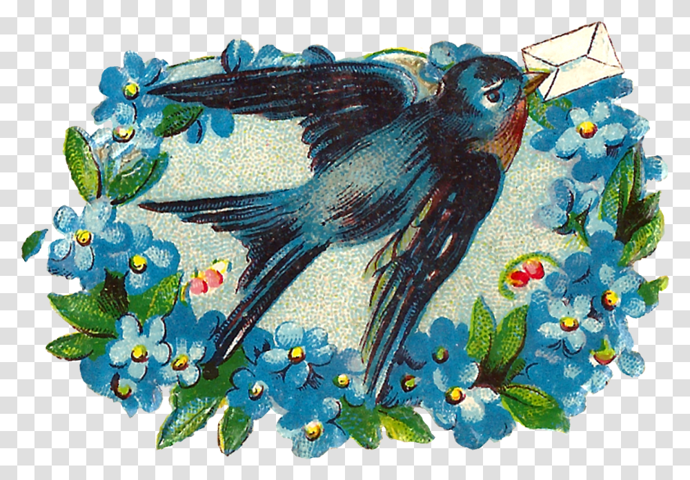 Floral Design, Bird, Animal, Pattern Transparent Png