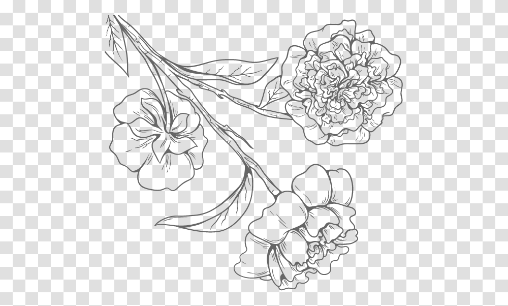 Floral Design Black And White, Plant, Potted Plant, Vase, Jar Transparent Png