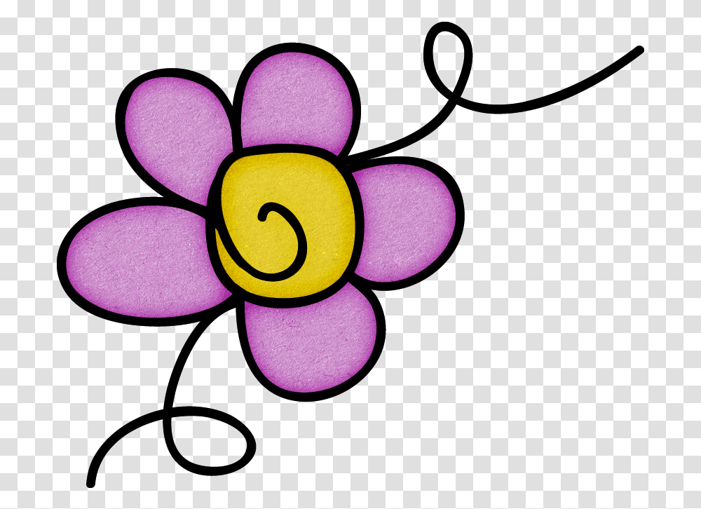 Floral Design Clipart Download Flower Doodle Clip Art, Purple, Pattern Transparent Png