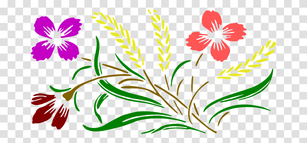 Floral Design Clipart Free Download Clipart Design Of Flowers, Plant, Pattern, Graphics, Blossom Transparent Png