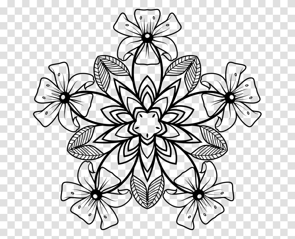 Floral Design Computer Icons Black And White Flower Free, Gray, World Of Warcraft Transparent Png