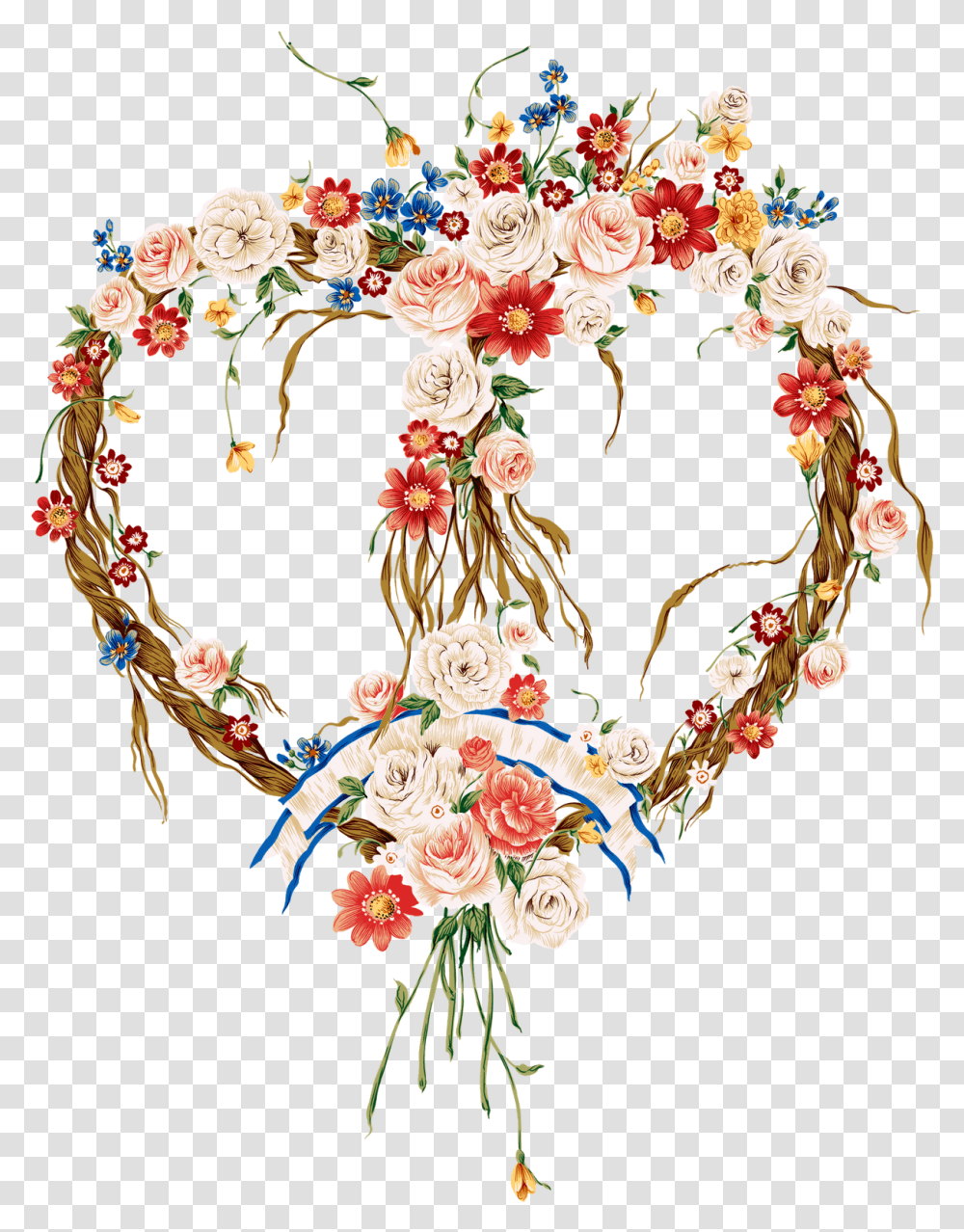 Floral Design Hunkie Beautiful Flowers, Pattern, Graphics, Art, Wreath Transparent Png