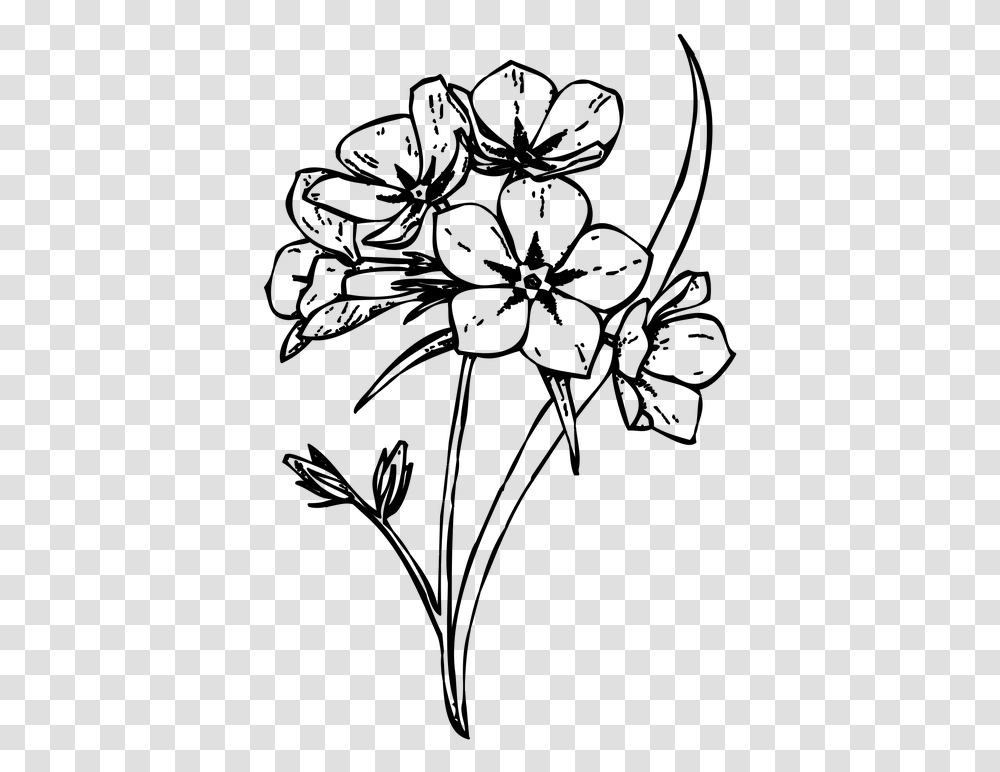 Floral Design M02csf Cut Flowers Drawing Flower Drawing No Background, Gray, World Of Warcraft Transparent Png