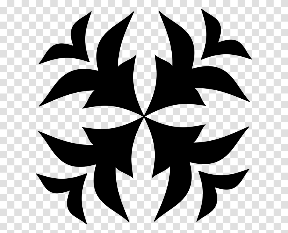 Floral Design Motif Decorative Arts Black And White Free, Gray, World Of Warcraft Transparent Png