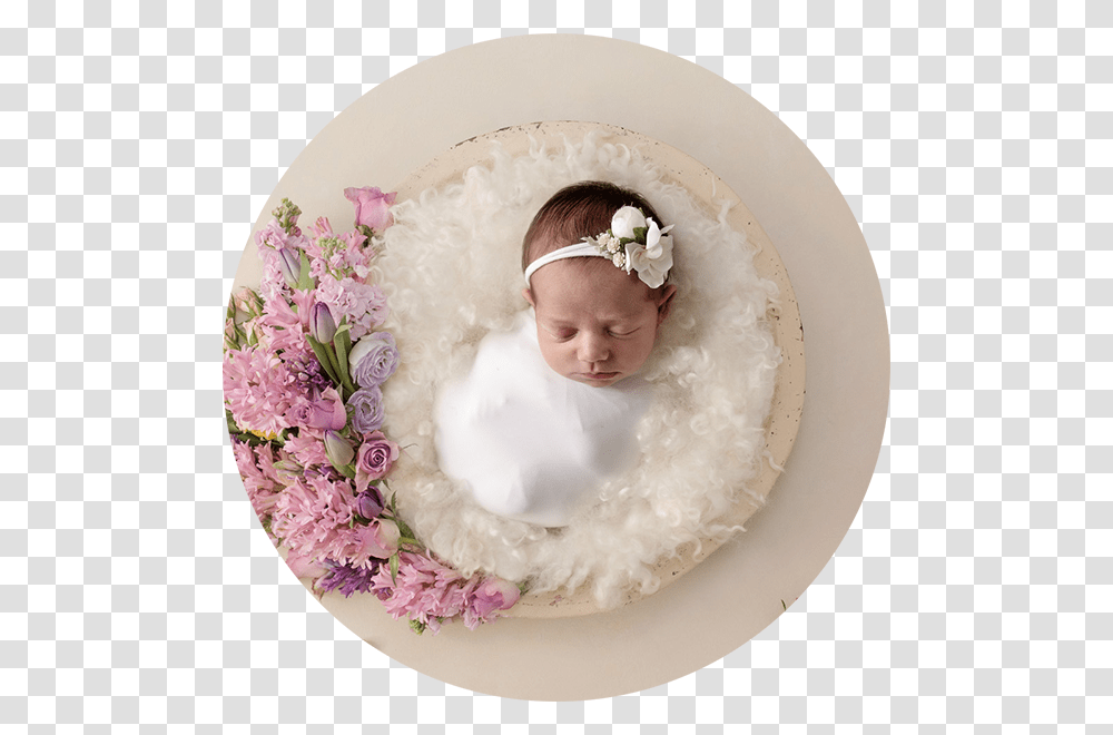 Floral Design, Newborn, Baby, Person, Face Transparent Png