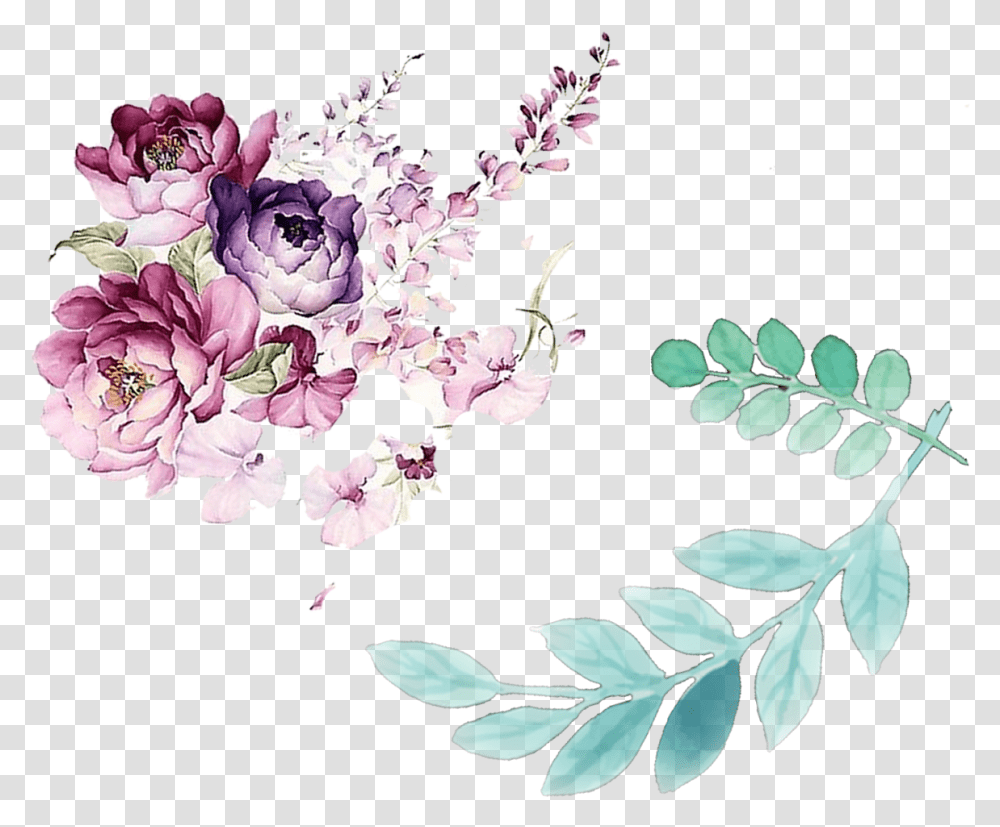 Floral Design Painting Leaves Water Color Floral Designs, Plant, Flower, Blossom, Cherry Blossom Transparent Png