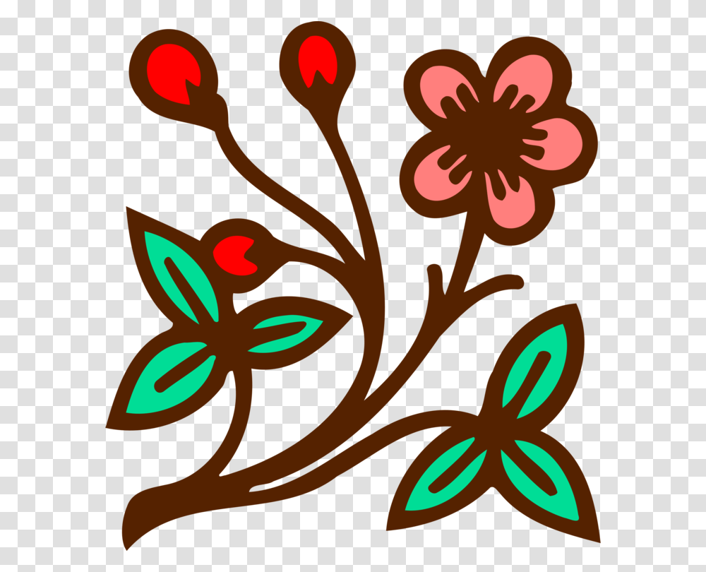 Floral Design Stencil Designs Art Embroidery Drawing Flower Free, Pattern Transparent Png