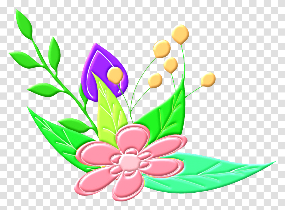 Floral Design Vector Clipart Image, Pattern, Ornament, Plant Transparent Png