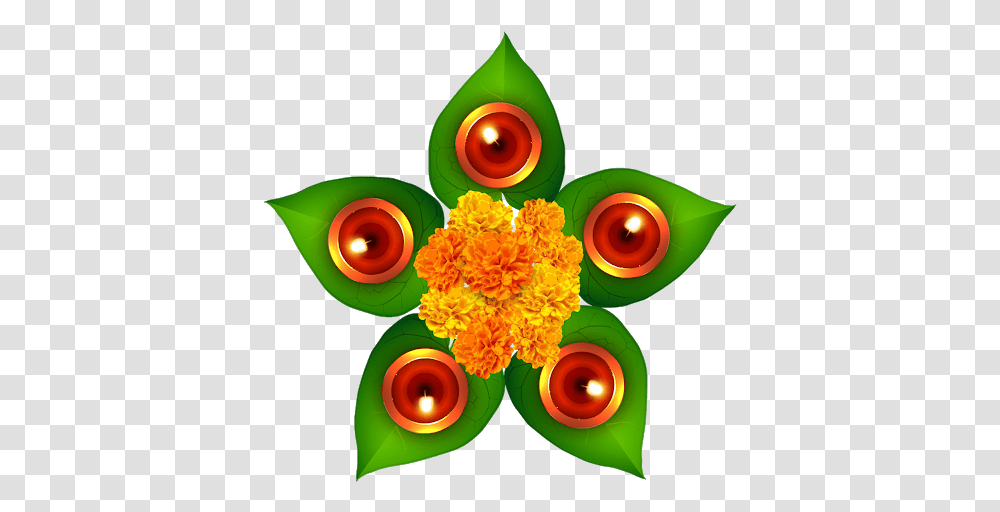 Floral Design With Leaves For Diwali, Toy, Pattern Transparent Png