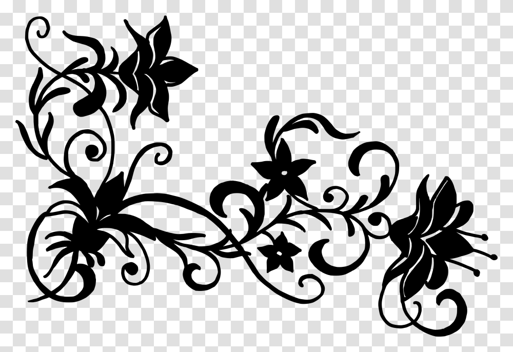Floral Designs Vector, Pattern, Stencil Transparent Png