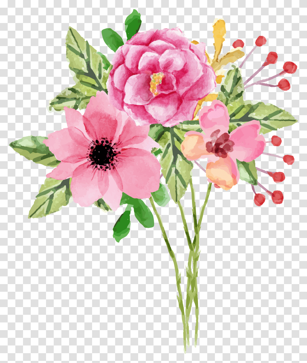 Floral Digital Elements, Plant, Flower, Blossom, Flower Arrangement Transparent Png