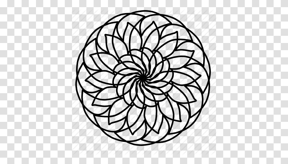 Floral Flower Mandala Mandalas Ornaments Pattern Swirls Icon, Plant, Sphere, Electric Fan, Rug Transparent Png