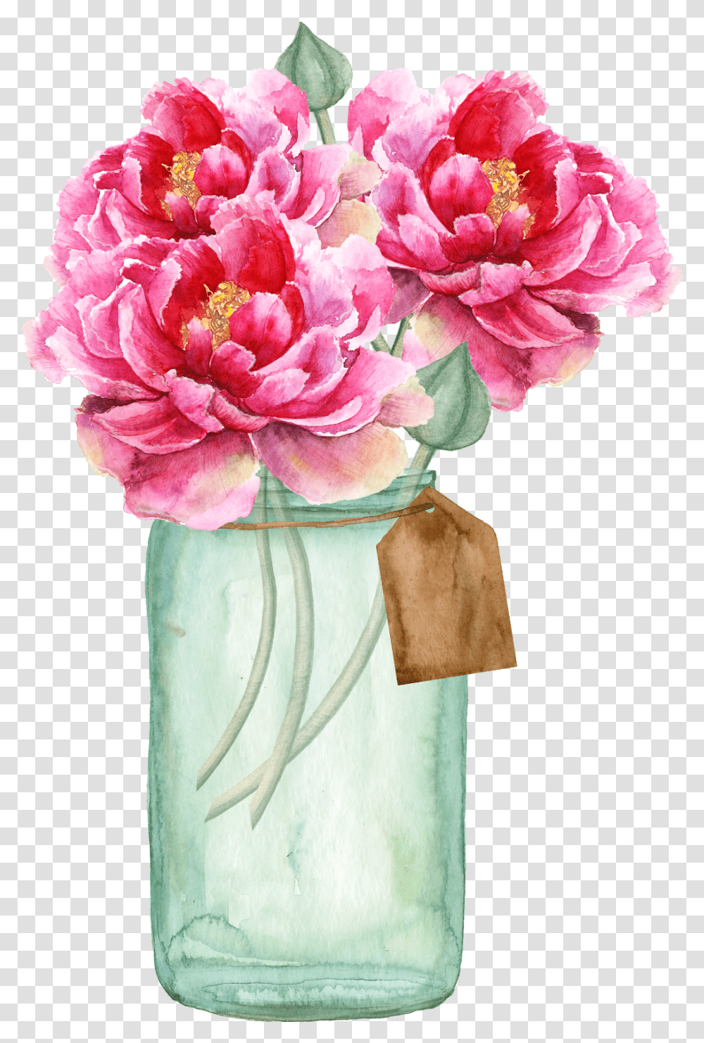 Floral Flowers Vase Vase Flower For Wedding Invitations, Plant, Blossom, Peony, Carnation Transparent Png