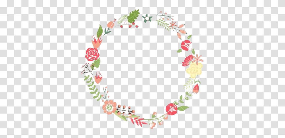 Floral Frame Background Circle Flower Vector, Plant, Blossom, Wreath, Petal Transparent Png