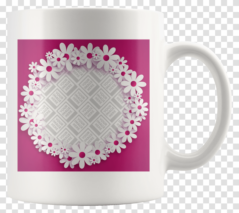 Floral Frame Background Olshop Kosong, Coffee Cup, Rug Transparent Png