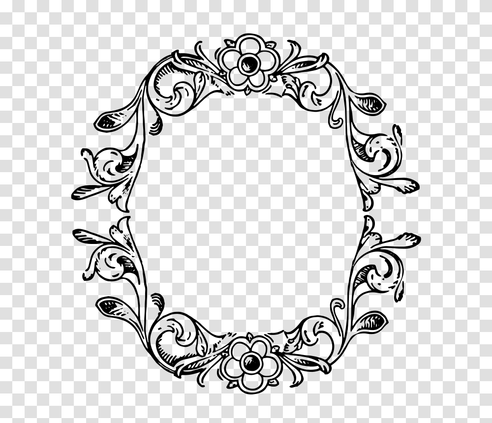 Floral Frame Border Vector, Gray, World Of Warcraft Transparent Png