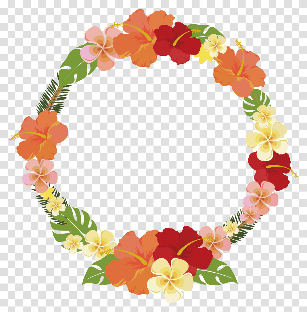 Floral Frame Circle Flower Frame, Floral Design, Pattern Transparent Png