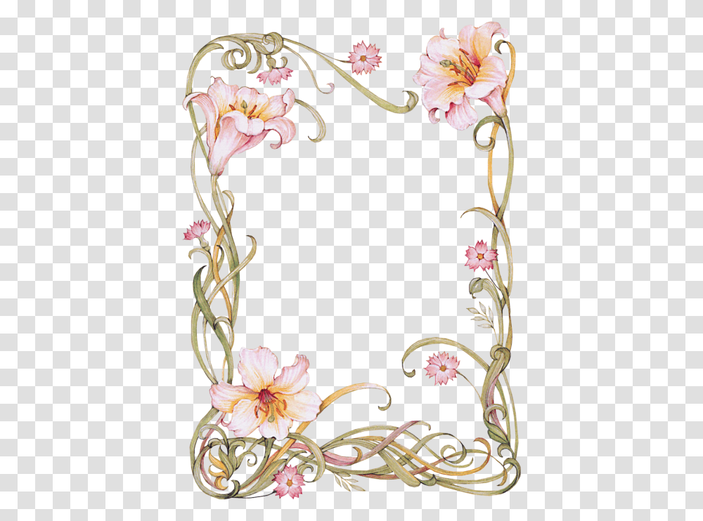 Floral Frame, Floral Design, Pattern Transparent Png