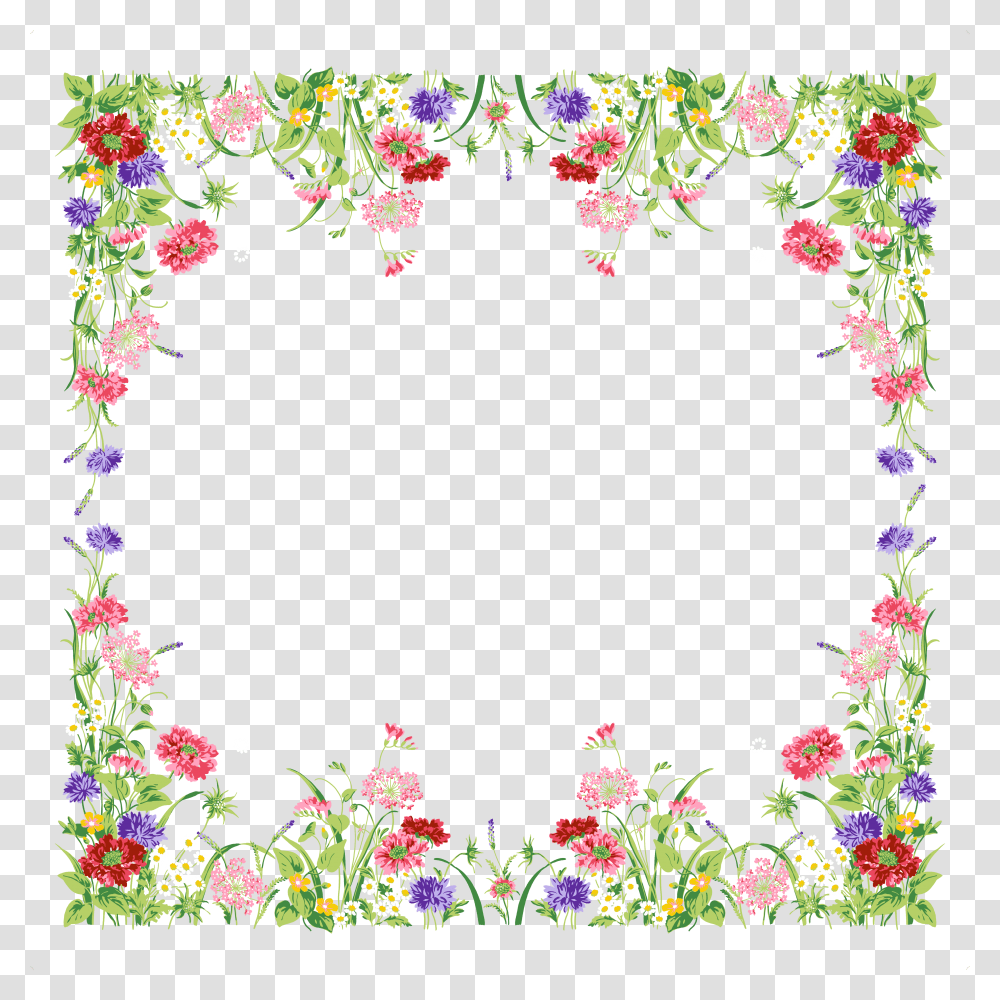 Floral Frame, Flower, Game, Jigsaw Puzzle Transparent Png