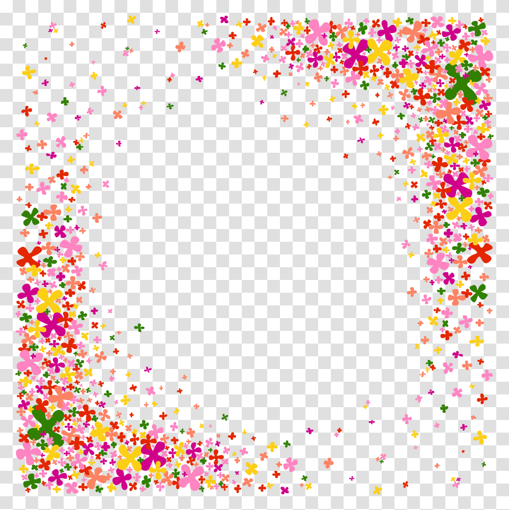 Floral Frame, Flower Transparent Png