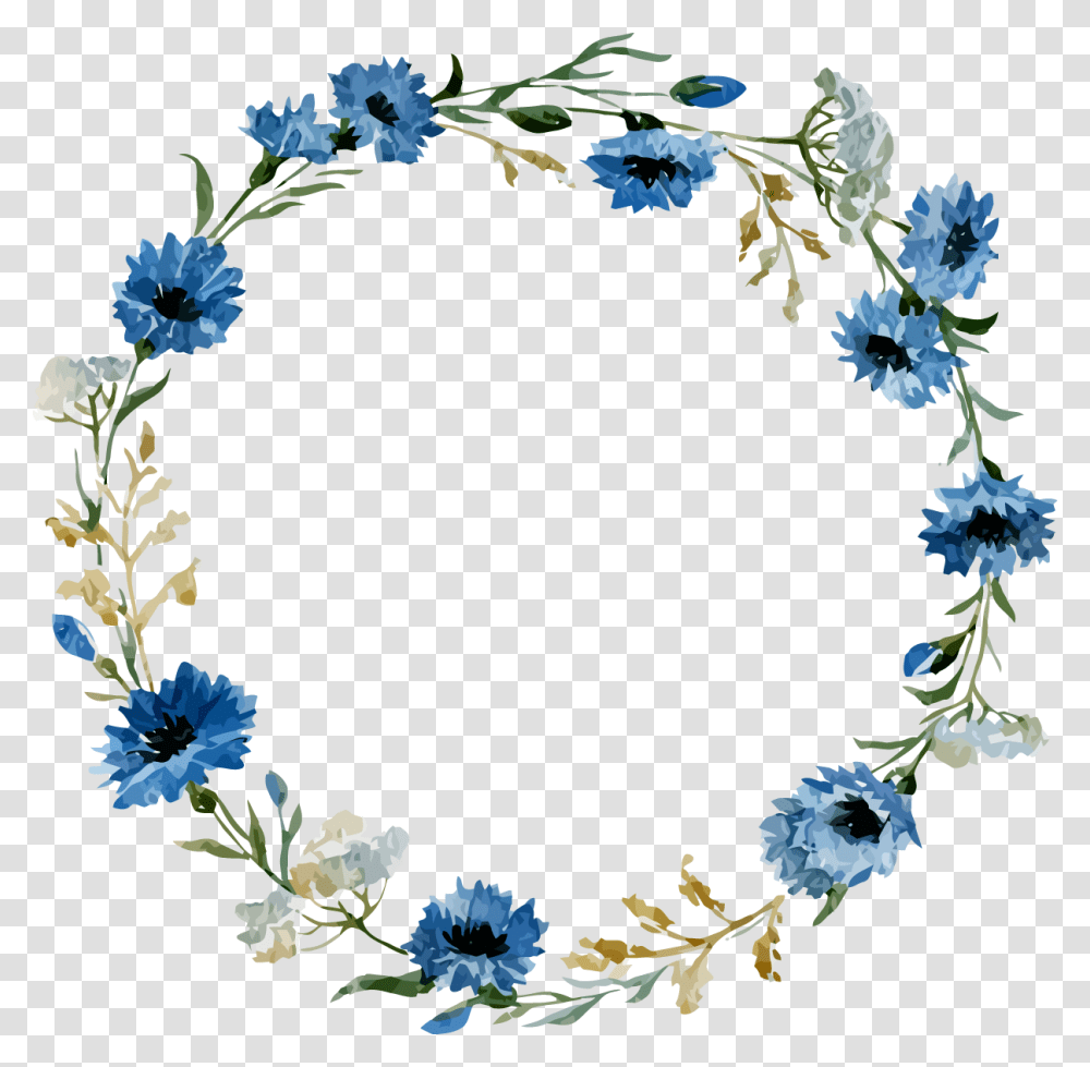 Floral Frame, Flower, Wreath Transparent Png