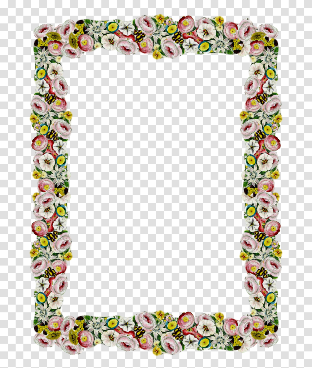 Floral Frame, Flower, Pattern, Alphabet Transparent Png