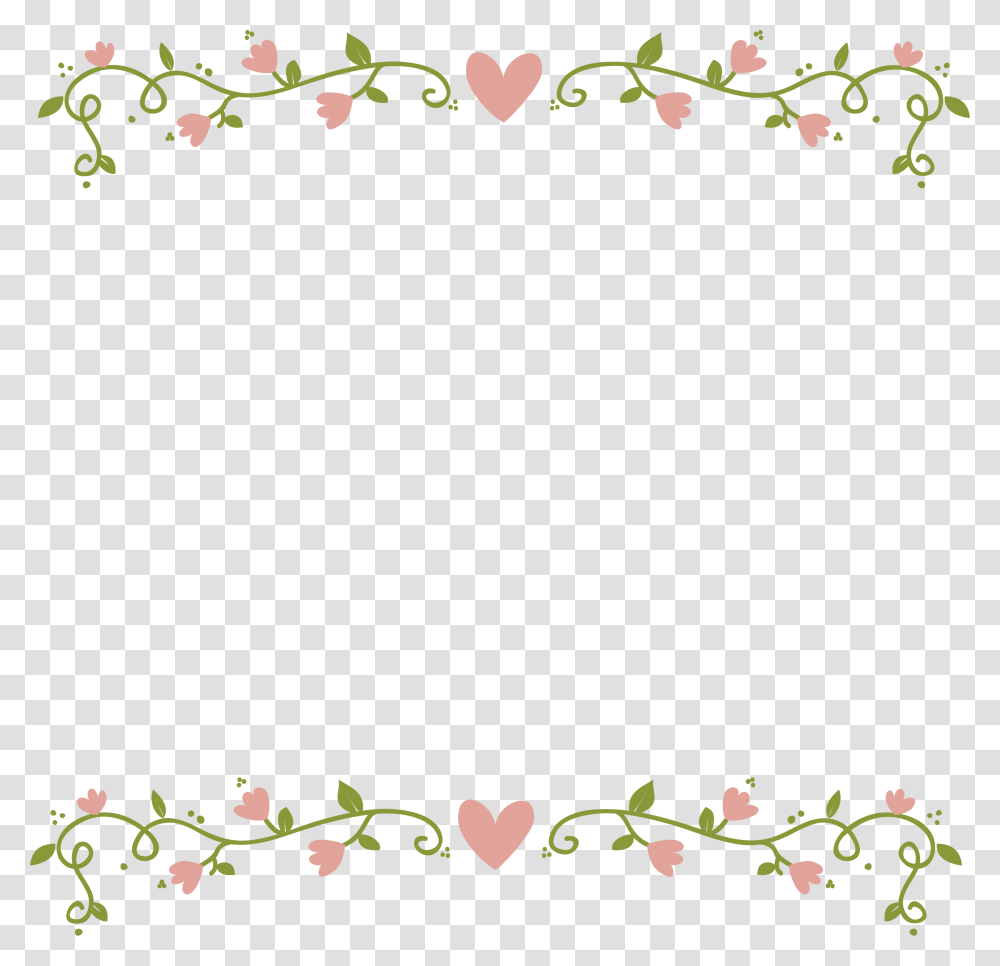 Floral Frame, Flower, Plant, Blossom, Cherry Blossom Transparent Png