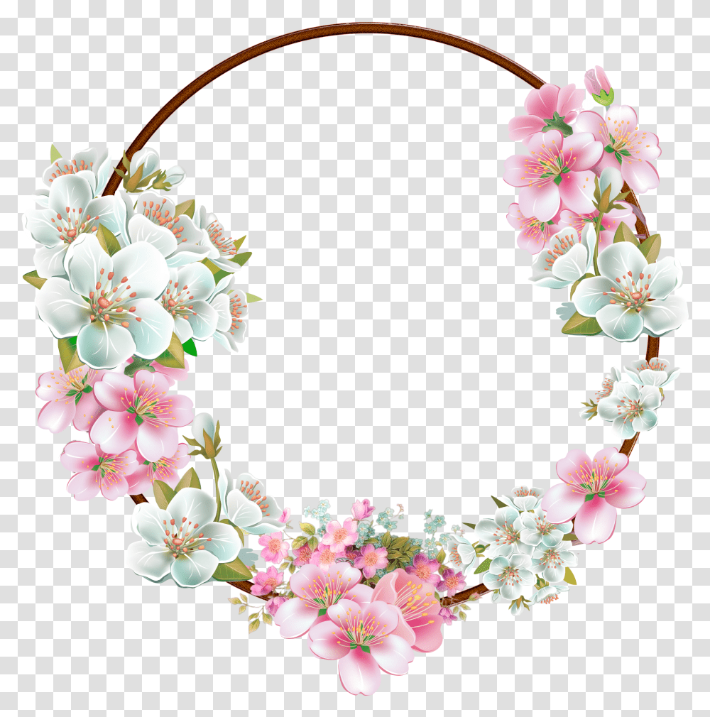 Floral Frame, Flower, Plant, Blossom, Floral Design Transparent Png