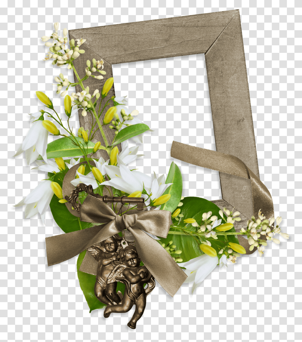 Floral Frame, Flower, Plant, Blossom, Flower Arrangement Transparent Png