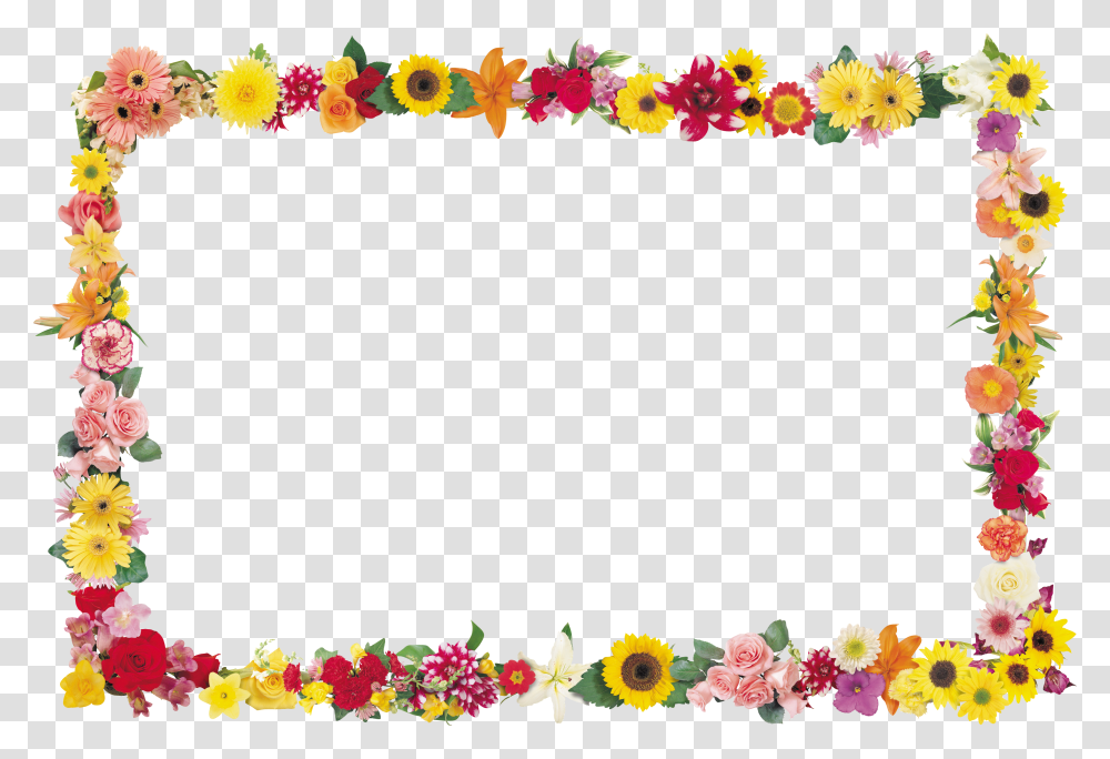 Floral Frame, Flower, Plant, Blossom, Flower Arrangement Transparent Png