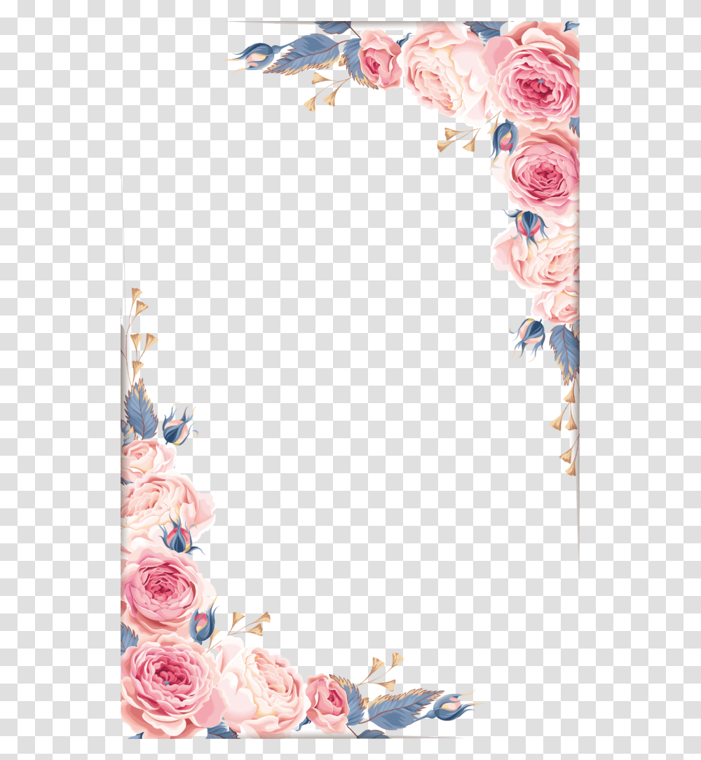 Floral Frame, Flower, Plant, Cake, Dessert Transparent Png