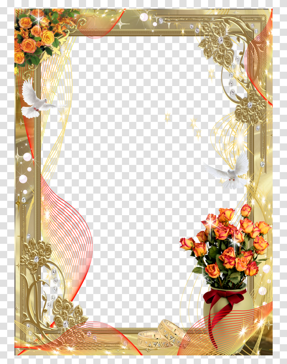 Floral Frame, Flower, Plant, Flower Bouquet, Flower Arrangement Transparent Png