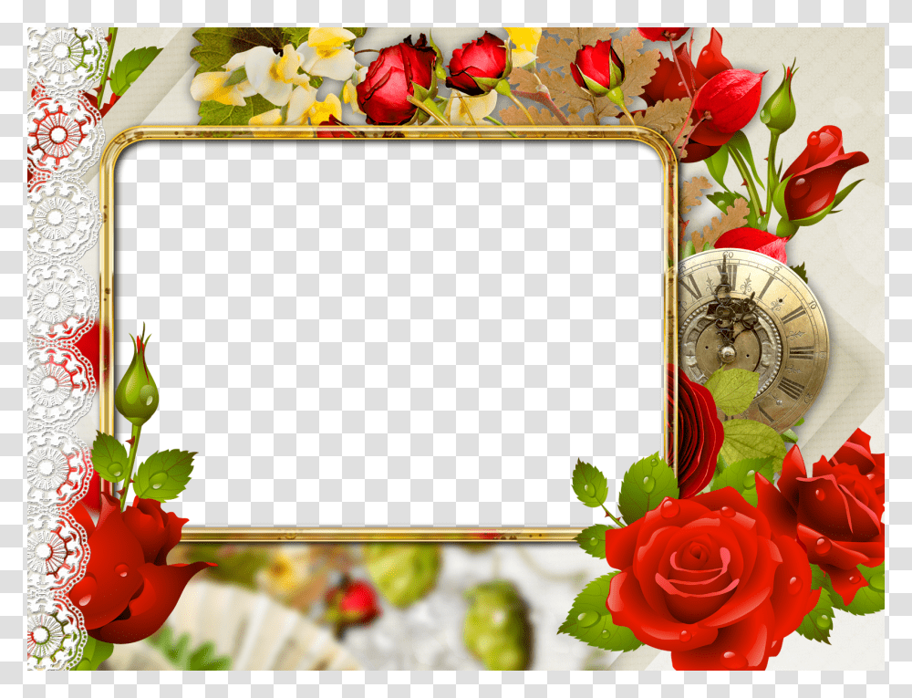 Floral Frame, Flower, Plant, Rose, Flower Arrangement Transparent Png