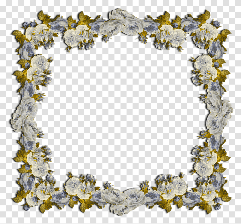 Floral Frame, Flower, Plant, Wreath, Blossom Transparent Png