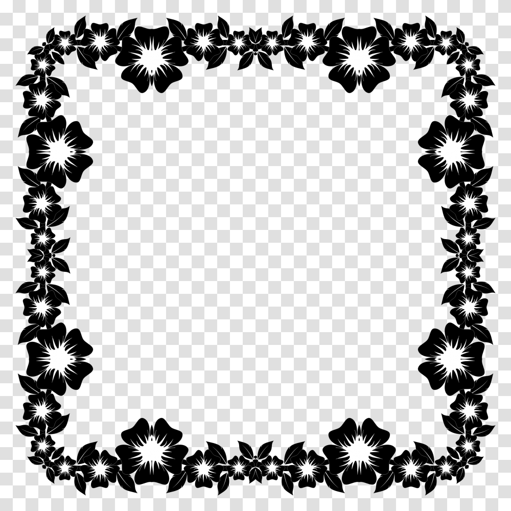 Floral Frame, Flower, Snowflake, Star Symbol Transparent Png