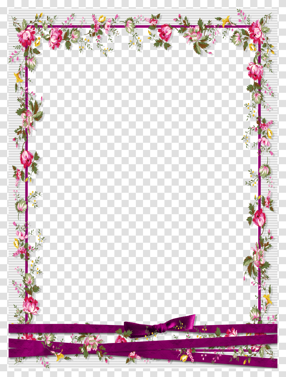 Floral Frame, Flower, Plot, Number Transparent Png