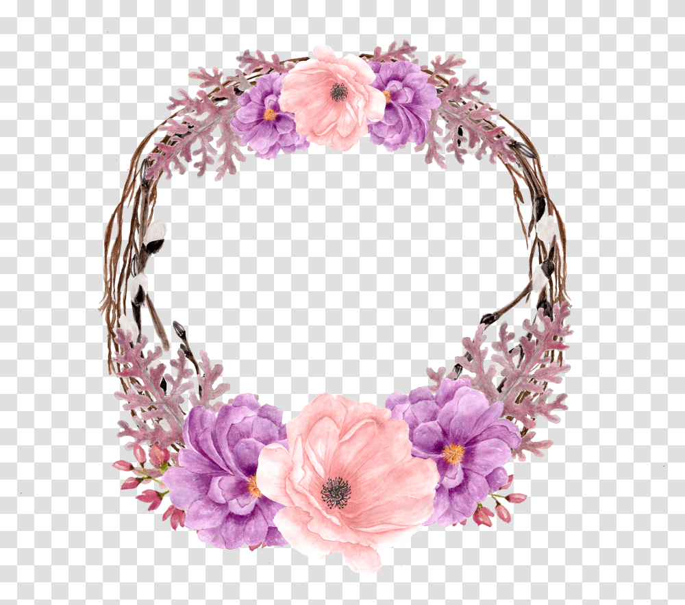 Floral Frame, Flower Transparent Png