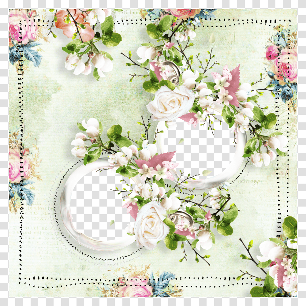 Floral Frame, Flower Transparent Png