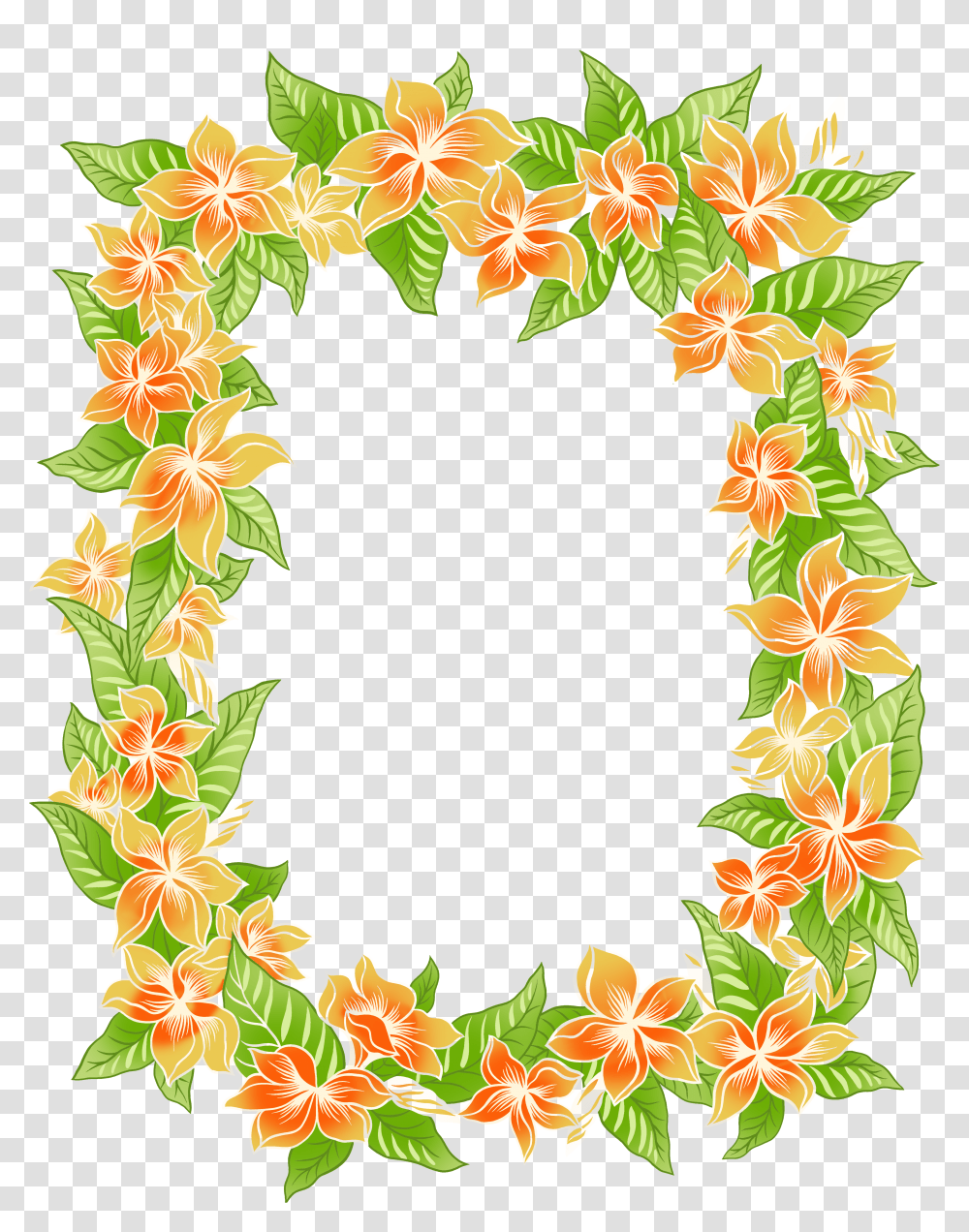 Floral Frame, Flower Transparent Png