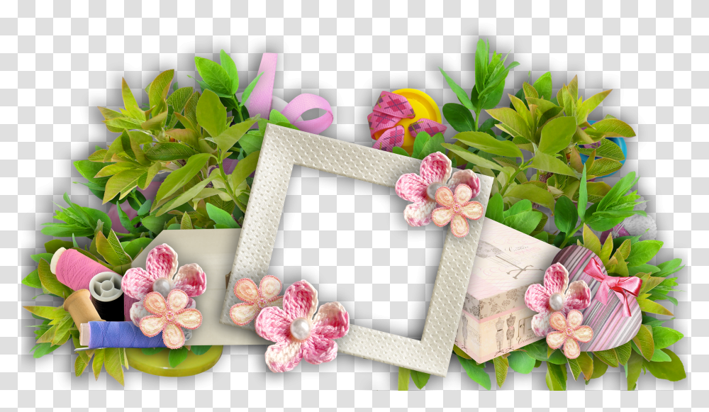 Floral Frame, Flower Transparent Png