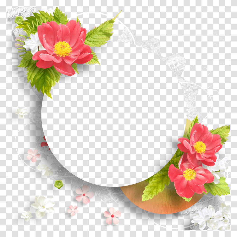 Floral Frame, Flower Transparent Png