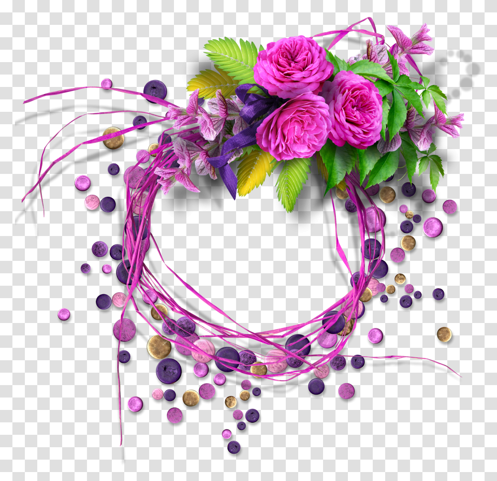 Floral Frame, Flower Transparent Png