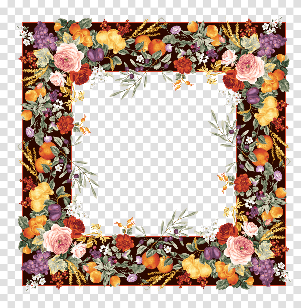 Floral Frame, Flower Transparent Png