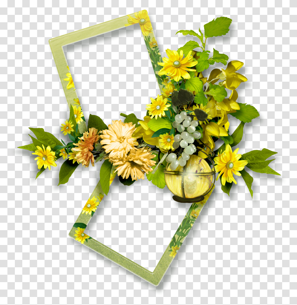 Floral Frame, Flower Transparent Png