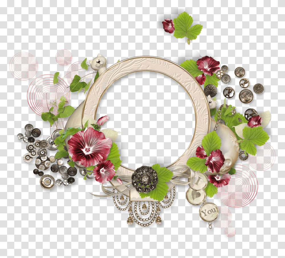 Floral Frame, Flower Transparent Png