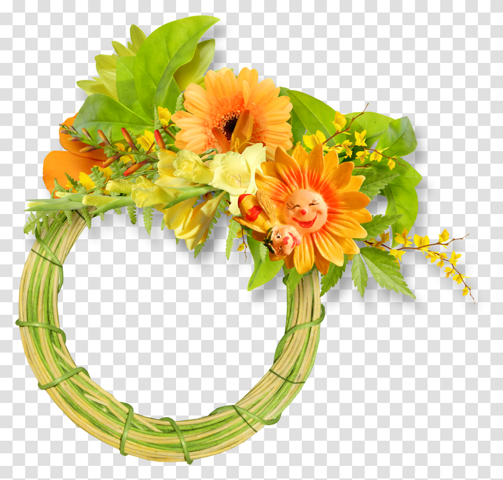 Floral Frame, Flower Transparent Png