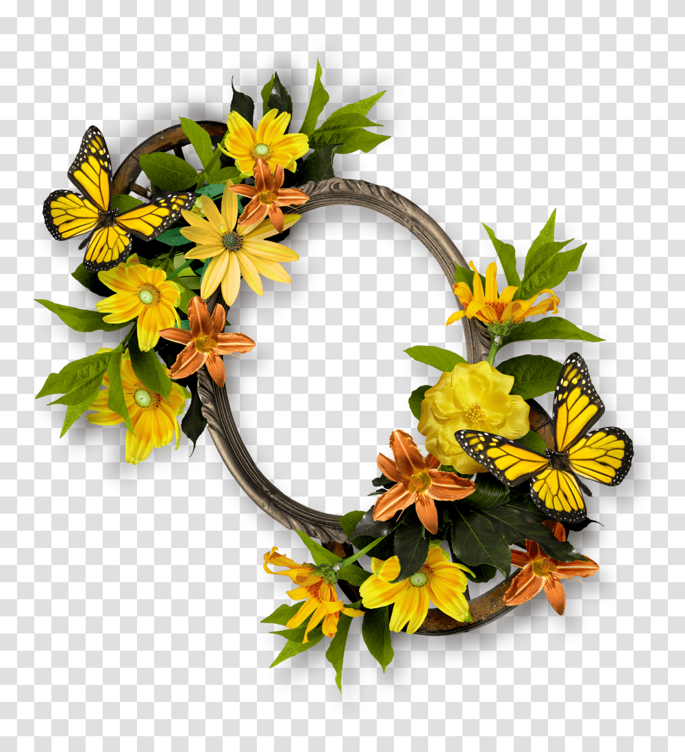 Floral Frame, Flower Transparent Png